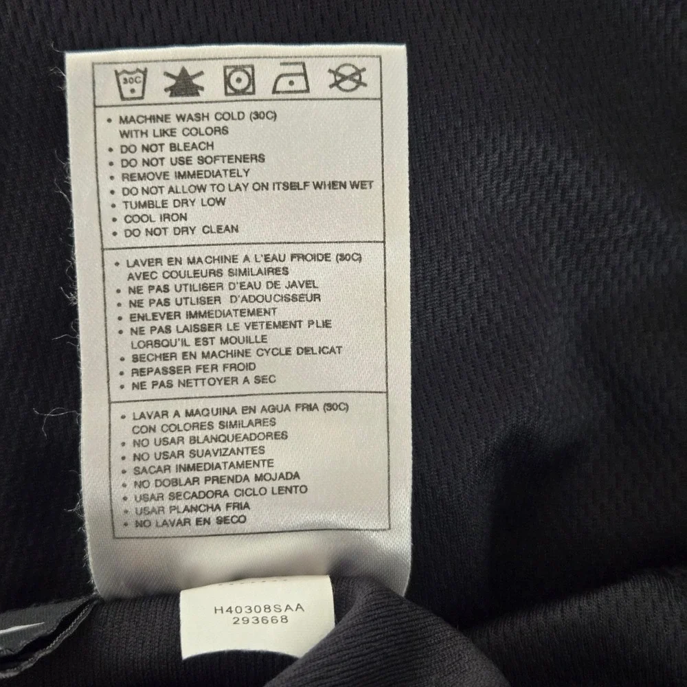 Nike Womens XS 0-2 Dri-Fit V-Neck Short Sleeve Activewear T-Shirt Black Exercise
